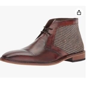 Giorgio Brutini Brown Rowan Oxford Leather Textile Preppy Chukka Boots Size 8M